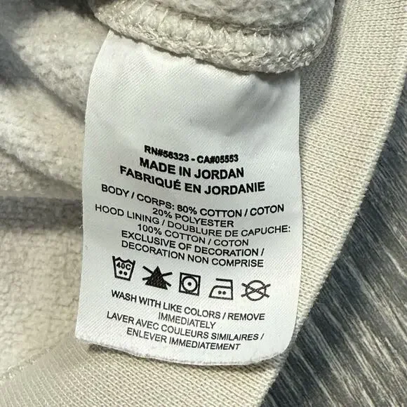 Nike Sportswear Club Fleece Pullover Hoodie Mens Medium Light Bone BV2654-072 - Picture 5 of 9